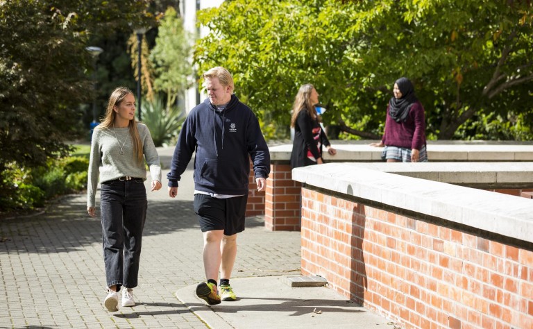 Students on campus outside.1288